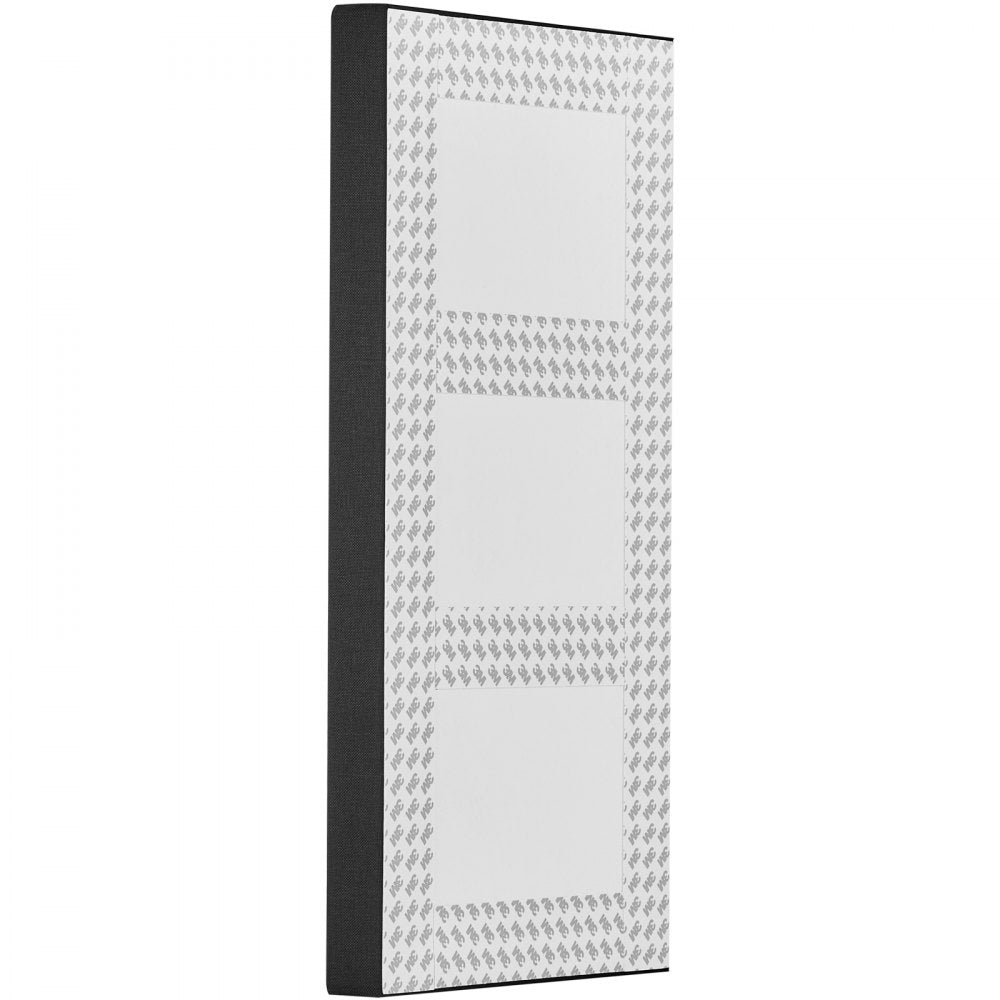 VEVOR 4 PCS Acoustic Panels, 2 inch Thick 23.6 x 11.8 inch Fiberglass Sound Absorbing Panels, Self-adhesive Soundproof Wall Boards, for Studios, Office, Home Theater,Meeting Room, Black