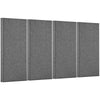 VEVOR 4 PCS Acoustic Panels, 2 inch Thick 23.6 x 11.8 inch Fiberglass Sound Absorbing Panels, Self-adhesive Soundproof Wall Boards, for Studios, Office, Home Theater,Meeting Room, Gray