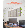 VEVOR 4 PCS Acoustic Panels, 2 inch Thick 23.6 x 11.8 inch Fiberglass Sound Absorbing Panels, Self-adhesive Soundproof Wall Boards, for Studios, Office, Home Theater,Meeting Room, Camel