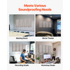 VEVOR 4 PCS Acoustic Panels, 2 inch Thick 23.6 x 11.8 inch Fiberglass Sound Absorbing Panels, Self-adhesive Soundproof Wall Boards, for Studios, Office, Home Theater,Meeting Room, Camel