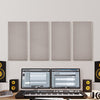 VEVOR 4 PCS Acoustic Panels, 2 inch Thick 23.6 x 11.8 inch Fiberglass Sound Absorbing Panels, Self-adhesive Soundproof Wall Boards, for Studios, Office, Home Theater,Meeting Room, Camel