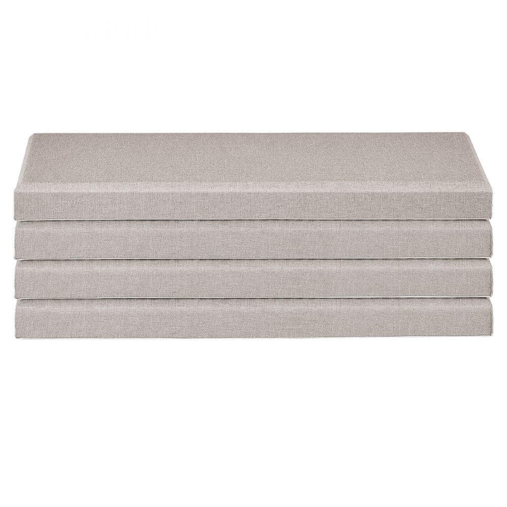 VEVOR 4 PCS Acoustic Panels, 2 inch Thick 23.6 x 11.8 inch Fiberglass Sound Absorbing Panels, Self-adhesive Soundproof Wall Boards, for Studios, Office, Home Theater,Meeting Room, Camel