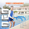 VEVOR Pool Handrail, 32 x 23 inch Pool Railing, Stainless Steel with Base Plate for Indoor/Outdoor Pools,Swimming Pool Safety Railing for Decks,Rust-Proof Grab Bar w/ Grip Cover&Accessories for Spas
