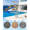 VEVOR Pool Rail, 54 x 32 inch Pool Handrail, 220 lbs Load Capacity Heavy Duty 304 Stainless Steel Swimming Handrail, Detachable Nonslip Sleeve, Recessed or Base Mount, for Poolside, Water Parks
