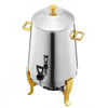 VEVOR Stainless Steel Beverage Dispenser, 3.4 Gallon Drink Dispenser  with Alcohol Burner, Hot & Cold Drink Dispensers with Spigot for Coffee Tea Hot Water, Ideal for Restaurants, Hotels, Parties