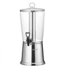 VEVOR Beverage Dispenser, 2.1 Gallon Drink Dispenser for Parties, Stainless Steel + Plastic Juice Dispensers with Spigot Ice Chamber, Iced Tea Lemonade Juice Water Dispensers, for Restaurants, Hotels