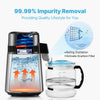 VEVOR Water Distiller, 4L 1.05 Gallon Pure Water Purifier Filter For Home Countertop, 750W Distilled Water Maker, Stainless Steel Interior Distiller Water Making Machine to Make Clean Water, Silvery