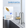 VEVOR Stainless Steel Faucet, Lead-Free Drinking Water Faucets, Reverse Osmosis Faucet with Solid Brass Valve, High Arch Filtered Water Faucets For Kitchen Sink, Bar Counter, Cafe Shop, Brushed Nickel