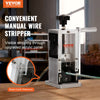 VEVOR Wire Stripping Machine,Wire Stripper with Hand Crank or Drill Powered,0.06''-1.18'' Copper Wire Stripper,Visible Stripping Depth Reference,Portable Aluminum Frame Wire Peeler