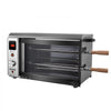 VEVOR Countertop Vertical Oven Brazilian Flame 2 Auto Rotating Skewers, for Steak, Fish, Lamb Leg, 1800W Rotisserie Shawarma Machine, Electric Meat Kebab Grill, with Curved Glass Door, Drip Tray