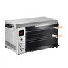 VEVOR Countertop Vertical Oven Brazilian Flame 2 Auto Rotating Skewers, for Steak, Fish, Lamb Leg, 1800W Rotisserie Shawarma Machine, Electric Meat Kebab Grill, with Curved Glass Door, Drip Tray