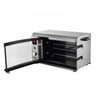 VEVOR Countertop Vertical Oven Brazilian Flame 2 Auto Rotating Skewers, for Steak, Fish, Lamb Leg, 1800W Rotisserie Shawarma Machine, Electric Meat Kebab Grill, with Curved Glass Door, Drip Tray