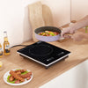 VEVOR Portable Induction Cooktop, 1800W Electric Induction Burner with 9 Temperature Settings, Countertop Induction Hot Plate with 3H Timer, Child Lock, Easy to Clean, for Home Kitchen Cooking
