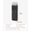 VEVOR Digital Voice Recorder, 128GB, Voice Activated Recorder with Playback, Audio Recording Device with Password USB, 8730 Hours of Storage 40 Hours of Continuous Recording, for Lectures, Meetings