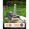 VEVOR Outdoor Pizza Oven, 12 Inch Wood Fired Pizza Ovens, Pellet Pizza-Stove with Thermometer, Portable Pizza-Maker for Outside Backyard Patio Camping, Pizza-Stone, Carry Bag, Shovel, Black