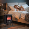 VEVOR 22.8inch Freestanding Fireplaces, 1500W 5120BTU Portable Electric Fireplace Stove Heater, with Overheating Protection,Realistic Flames,for Living Room,Bedroom,Study,Dining Room Warmth,Black