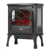VEVOR 25.5inch Freestanding Fireplaces, 1500W 5120BTU Portable Electric Fireplace Stove Heater, with Overheating Protection,Adjustable Flames,Timer, Remote,for Living Room,Bedroom,Black