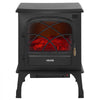 VEVOR 25.5inch Freestanding Fireplaces, 1500W 5120BTU Portable Electric Fireplace Stove Heater, with Overheating Protection,Adjustable Flames,Timer, Remote,for Living Room,Bedroom,Black