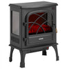 VEVOR 25.5inch Freestanding Fireplaces, 1500W 5120BTU Portable Electric Fireplace Stove Heater, with Overheating Protection,Adjustable Flames,Timer, Remote,for Living Room,Bedroom,Black