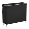 VEVOR Folding Portable Bar Table, 43.3 x 15.2 x 34.8 in, with Carry Bag, Storage Shelf, and Detachable Skirt, Quick and Easy Setup, Foldable Mobile Bartending Station for Events, Party, Tradeshow