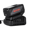 VEVOR 20V MAX, Portable Battery and Charger Combo, AC 110V, 4.0 Ah Lithium-Ion Battery Pack, 4000 mAh Large Capacity, Extended Runtime, Compatible with Series Tools, for Replacement and Fast Charging