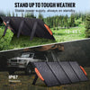 VEVOR Portable Monocrystalline Solar Panel, Monocrystallin120W Foldable e ETFE Solar Charger, 23% Efficiency Solar Panel with Type C, DC 18V, QC3.0 USB Port, IP67 Waterproof for Home, Off Grid, Hiking