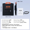 VEVOR Portable Monocrystalline Solar Panel, Monocrystallin120W Foldable e ETFE Solar Charger, 23% Efficiency Solar Panel with Type C, DC 18V, QC3.0 USB Port, IP67 Waterproof for Home, Off Grid, Hiking