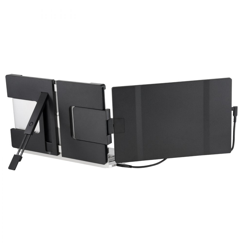 VEVOR Portable Laptop Screen Extender, 14" FHD 1080P IPS Dual Extended Monitor for 13"-17" Laptop, Swivel Portable Monitor USB-C/USB-A/Mini HDMI Port, Compatible with Mac/Wins/Android/Switch/PS5