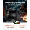 VEVOR 50 FT 6AWG Portable Power Cable (3 Conductor), Heavy Duty 600V SOOW Electrical Power Cable, Industrial Grade Electric Wire, Premium CPE Rubber Jacket, Copper Extension Cord for Welder Machine