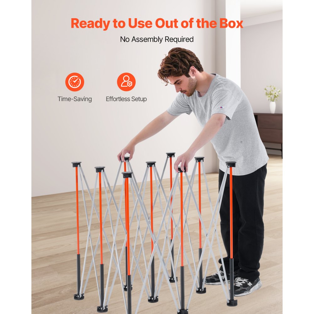 VEVOR Portable Folding Workstand, 4.15 x 4.15 ft Collapsible Workbench, 3500 lbs Weight Capacity, No Assembly Foldable Work Stand with Storage Bag, Table Top NOT Included, for Garage Workshop Outdoor