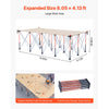VEVOR Portable Folding Workstand, 8.05 x 4.13 ft Collapsible Workbench, 6000 lbs Weight Capacity, No Assembly Foldable Work Stand with Storage Bag, Table Top NOT Included, for Garage Workshop Outdoor