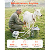 VEVOR Goat Milking Machine, 3.2 Gal / 12 L Food-Grade Stainless Steel Bucket, 4 Teat Cups for Cows and Goats, with 8000 mAh Rechargeable Battery, Electric Pulsation Milking Machine Portable Milker