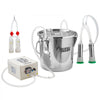 VEVOR Goat Milking Machine, 3.2 Gal / 12 L Food-Grade Stainless Steel Bucket, 4 Teat Cups for Cows and Goats, with 8000 mAh Rechargeable Battery, Electric Pulsation Milking Machine Portable Milker