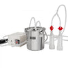 VEVOR Goat Milking Machine, 3 L 304 Stainless Steel Bucket, Electric Automatic Pulsation Vacuum Milker, Portable Milker with Food-grade Silicone Cups and Tubes, Suction for Sheep