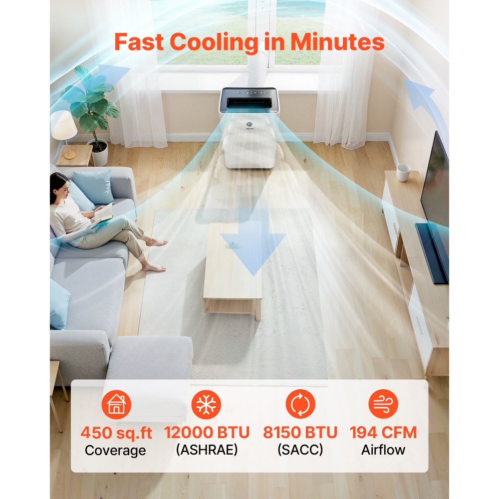 Fast cooling coverage and airflow performance graphic