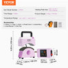 VEVOR Hat Press Machine, Mini Hat Heat Press for Caps with Integrated Control Panel, Cap Heat Press Machine with 5.9x3.15 inch Curved Heating Plate, Safety Base, and Glove, Automatic Shut-Off, Purple