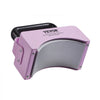 VEVOR Hat Press Machine, Mini Hat Heat Press for Caps with Integrated Control Panel, Cap Heat Press Machine with 5.9x3.15 inch Curved Heating Plate, Safety Base, and Glove, Automatic Shut-Off, Purple
