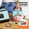 VEVOR 2 in 1 Tumbler and Hat Heat Press Machine, Mini Hat Heat Press for Caps and Hats, Tumbler Heat Press for 11-30oz Sublimation Tumblers and Mugs, Temperature and Time Control, Green