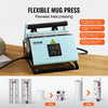 VEVOR 2 in 1 Tumbler and Hat Heat Press Machine, Mini Hat Heat Press for Caps and Hats, Tumbler Heat Press for 11-30oz Sublimation Tumblers and Mugs, Temperature and Time Control, Green
