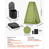 VEVOR Portable Toilet Kit, 330 lbs Load Capacity, Folding Camping Toilet with Pop-Up Privacy Tent, Outdoor Travel Potty for Adults with Carry Bags, Trash Bags, Suitable for RV Travel, Camping, Hiking
