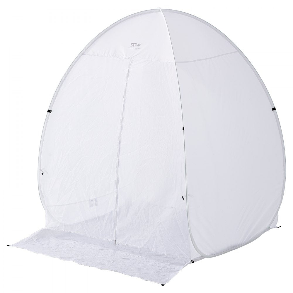 VEVOR Spray Paint Shelter, 60 x 60 x 70 in Pop-Up Portable Spray Paint Tent with Built-In Floor, Exhaust Window and Storage Bag, Foldable Paint Booth for Furniture, DIY Hobby Tool Painting Station