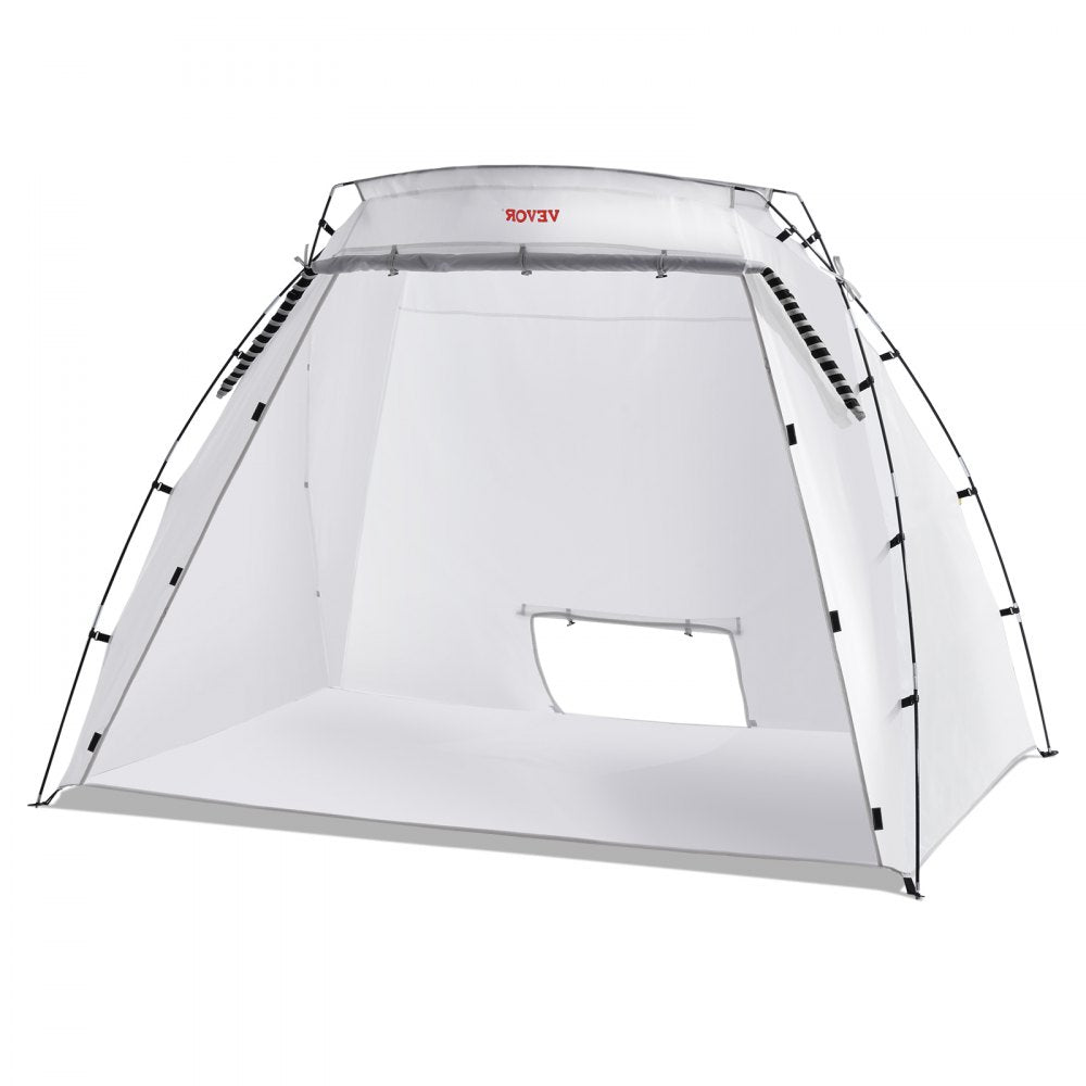 VEVOR Portable Paint Booth, Larger Spray Paint Tent with Built-in Floor & Mesh Screen, Painting Tent Station for Furniture DIY Hobby Tool, 7.5x5.2x5.2ft Spray Paint Shelter
