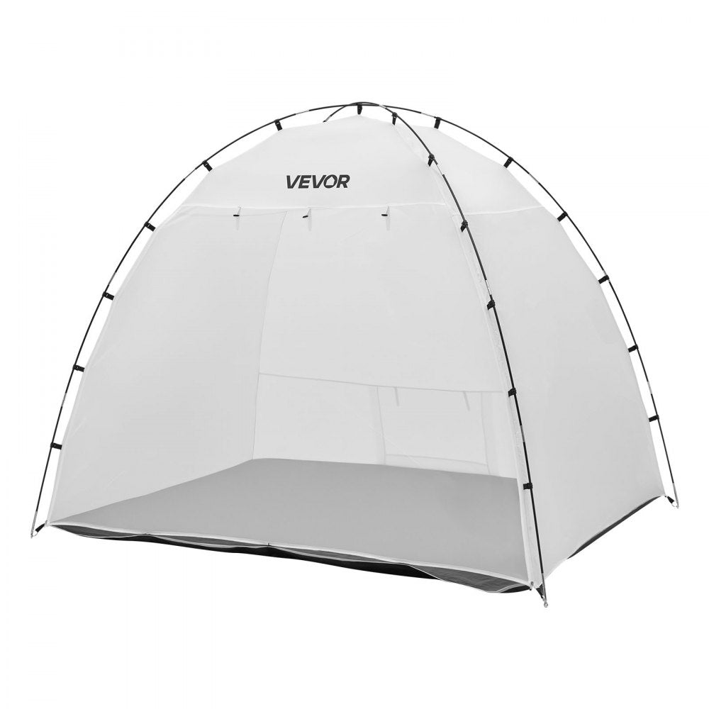VEVOR Portable Paint Booth Tent, 91.7 x 67.7 x 74.8 inch Painting Tent Station, Spray Shelter with Built-in Floor & Mesh Screen, Large Space, Oxford Spray Painting Tents for Cupboard, Chairs, Tables