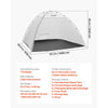 VEVOR Portable Paint Booth Tent, 116.14 x 114.96 x 79.53 inch Painting Tent Station, Spray Shelter with Built-in Floor & Mesh Screen, Large Space, Oxford Spray Painting Tents for Cupboard, Chairs