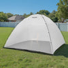 VEVOR Portable Paint Booth Tent, 116.14 x 114.96 x 79.53 inch Painting Tent Station, Spray Shelter with Built-in Floor & Mesh Screen, Large Space, Oxford Spray Painting Tents for Cupboard, Chairs