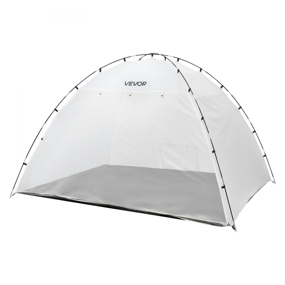 VEVOR Portable Paint Booth Tent, 115.35 x 90.55 x 74 inch Painting Tent Station, Spray Shelter with Built-in Floor & Mesh Screen, Large Space, Oxford Spray Painting Tents for Cupboard, Chairs, Tables