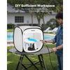 VEVOR Portable Paint Booth Tent, 15.94 x 15.94 x 16.9 inch Pop-Up Portable Spray Paint Tent with Mesh Door, Spray Painting Tents for Small Models, Sculptures, Vases, Photo Frames, Pop-Up Design