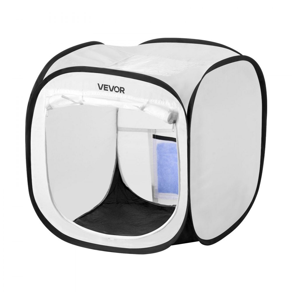 VEVOR Portable Paint Booth Tent, 15.94 x 15.94 x 16.9 inch Pop-Up Portable Spray Paint Tent with Mesh Door, Spray Painting Tents for Small Models, Sculptures, Vases, Photo Frames, Pop-Up Design