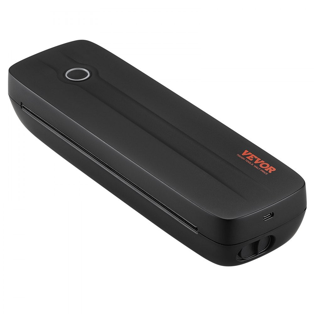 VEVOR Portable Printer - 2600mAh Battery, 203 DPI, Bluetooth Inkless Mobile Printer for A4, A5 & 8.5" x 11" Thermal Paper, Compatible with iOS, Android & Laptop, Ideal for Travel, Office & Home Use