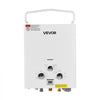 VEVOR Portable Propane Water Heater, 5L Tankless Outdoor Water Heater, 34000 BTU 1.32 GPM Instant Hot Water, with Accessory Set + Regulator +Water Pump for RV Camping Trips Cabins Barns
